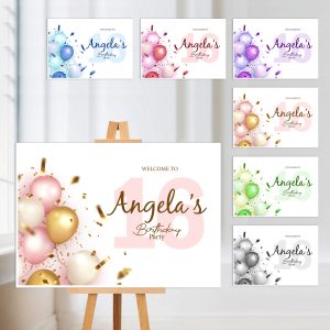  Birthday Party Welcome Sign