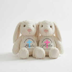 personalised christening bunny
